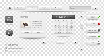 User interface Web page Button Web design, Black and white gray minimalist web design transparent background PNG clipart