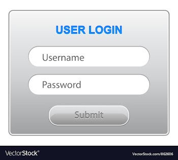 User login menu vector image