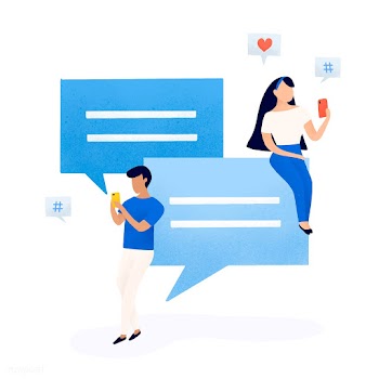 Users with speech bubbles vector | Free stock vector - 533216