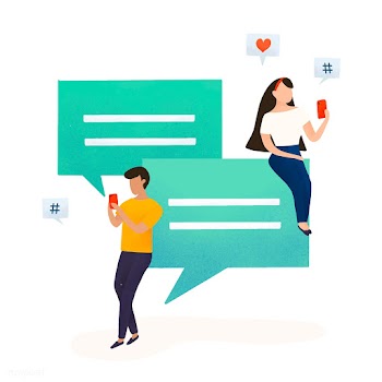 Users with speech bubbles vector | Free stock vector - 533238