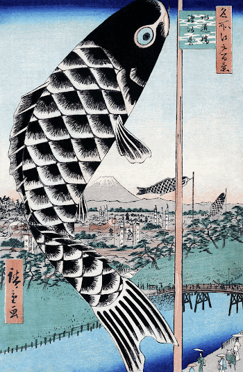 Utagawa Hiroshige's Suidobashi Bridge and | Free Photo Illustration - rawpixel
