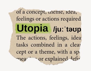 Utopia ripped dictionary, editable word | Free PSD - rawpixel