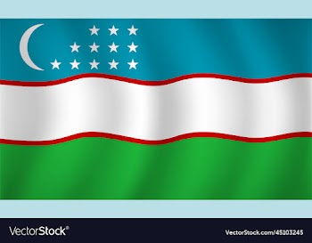 uzbekistan flag background
