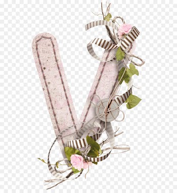 V Letter Alphabet - Cloth alphabet decoration V 