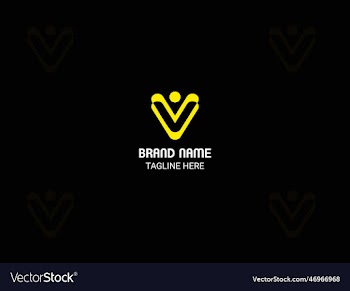 v letter logo