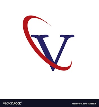 v letter logo template
