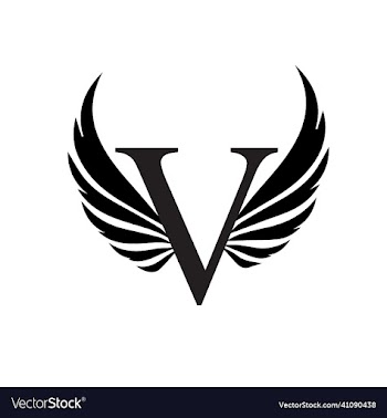 v letter logo template