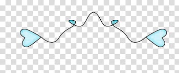 V, two blue heart illustration transparent background PNG clipart