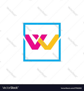 V-w-letter-logo-design vector image