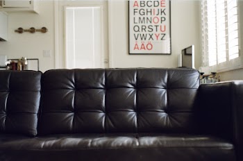 Vacant Black Couch