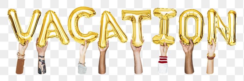Vacation balloon png word sticker, | Free PNG - rawpixel