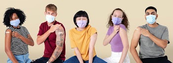 Vaccinated diverse people  presenting… | Free stock photo | High Resolution image