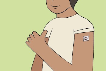 Vaccination hand drawn vector vaccinated man… | Free stock illustration | High Resolution graphic