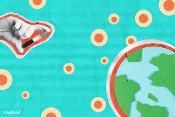 Vaccine against coronavirus paper craft background | Free  illustration - 2316037
