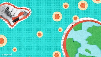 Vaccine against coronavirus paper craft background | Free  illustration - 2316744