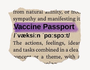 Vaccine passport ripped dictionary, editable | Free PSD - rawpixel