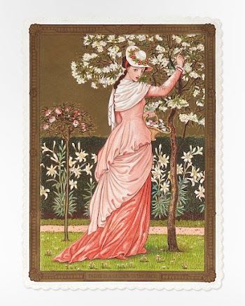 Valentine (1876) Victorian woman illustration | Free Photo Illustration - rawpixel