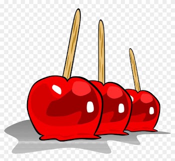 Valentine's Day Clipart Food - Toffee Apples Clip Art
