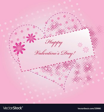 Valentine background vector image