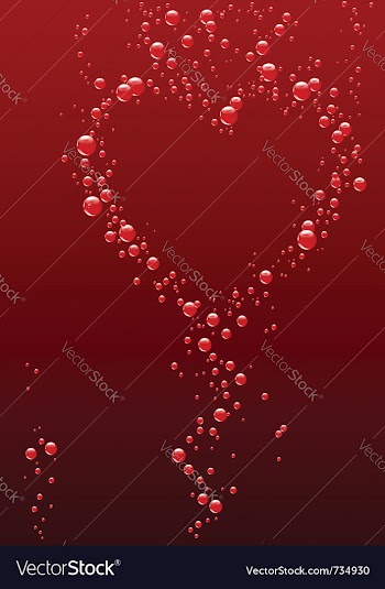 Valentine background vector image