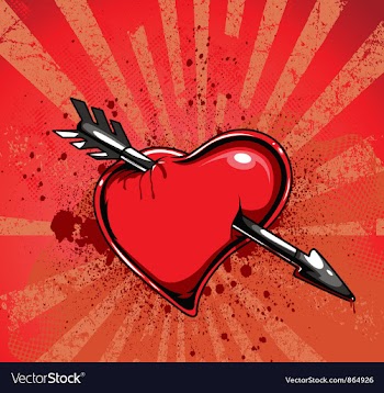 Valentine background vector image