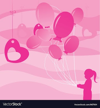 Valentine background vector image