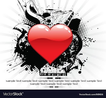Valentine background vector image