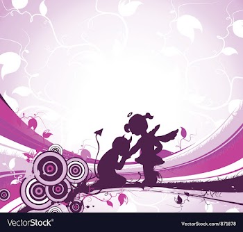 Valentine background vector image