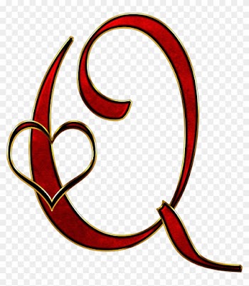 Valentine Capital Letter Q Png - Alphabet