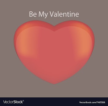 Valentine card vector image