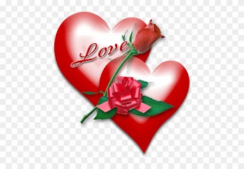 Valentine Clipart Set2 53 - Valentine Roses And Hearts