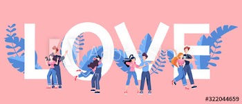 Valentine day card or banner concept