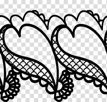 Valentine day lace, black heart illustration transparent background PNG clipart