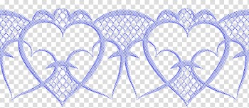 Valentine day lace, six heart illustrations transparent background PNG clipart