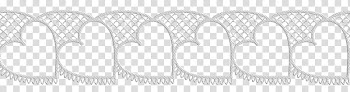 Valentine day lace, white heart transparent background PNG clipart
