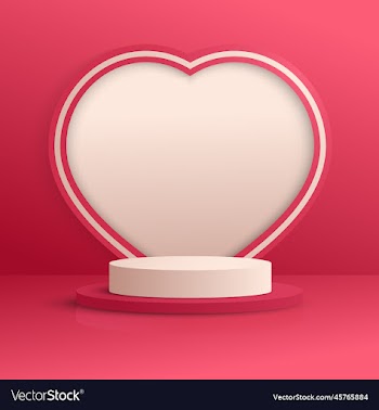 valentine day podium product background