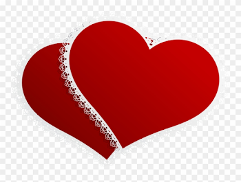 Valentine Double Hearts Decor Png Clipart Picture - Wedding Heart ...