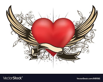Valentine emblem vector image