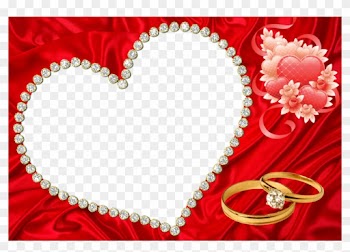 Valentine Frame Clipart Picture Frames Valentine's - Red Frame Wedding Background