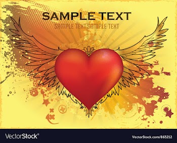 Valentine grunge background vector image