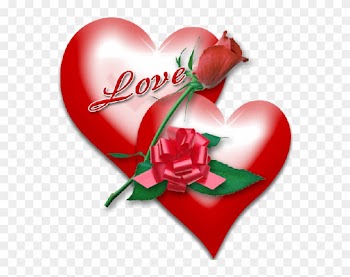 Valentine Heart Rose - Love Borders And Frames