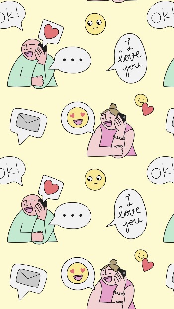 Valentine&rsquo;s iPhone wallpaper, online dating | Free Photo - rawpixel