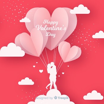 Valentine's day background Free Vector