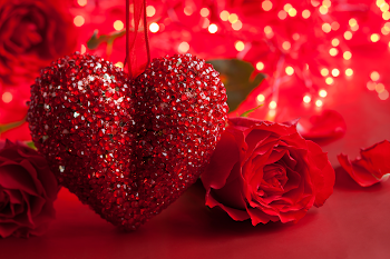 Valentine's Day Background with Heart and Roses | Gallery ...