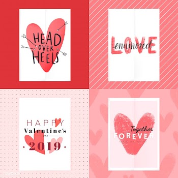 Valentine's day card design | Free stock vector - 559556