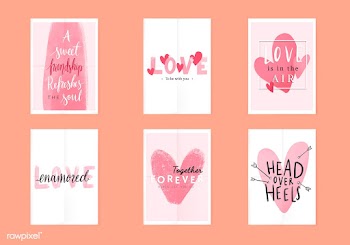 Valentine's day card design | Free stock vector - 559566