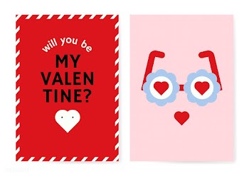 Valentine's day card design | Free stock vector - 559616