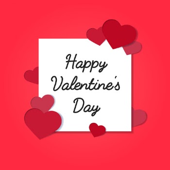 Valentine's day card illustration