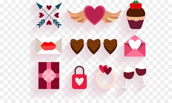 Valentine's Day Dinner - Vector decorative pattern Collection Valentine's Day Weddings 