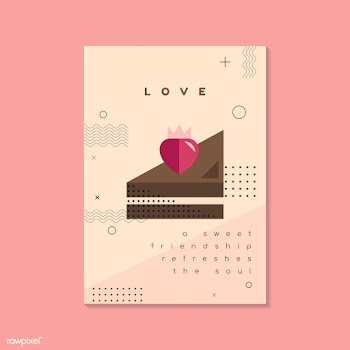 Valentine's day flyer and card template | Free stock vector - 558346
